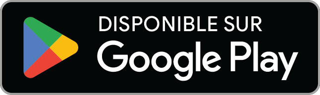 Bouton de téléchargement de l'application sur Google Play Store